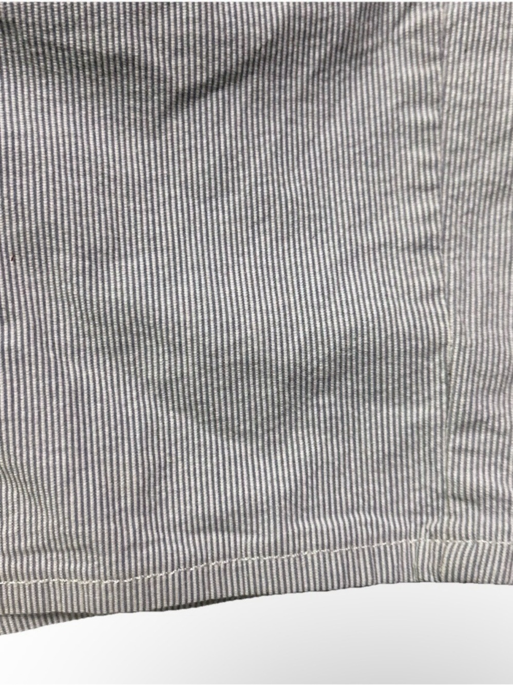 Women’s Riders By Lee Mid Rise White Blue Striped Shorts Size 18M - Picture 4 of 4